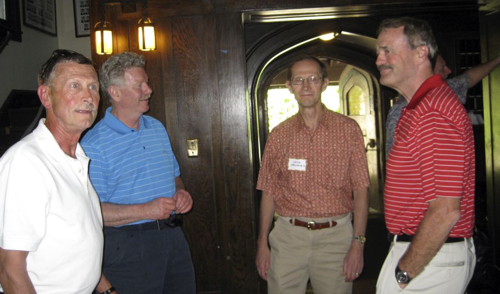 George Hodgson ’70, Phil LeRoux ’74, Chuck Grundner ’75, Bob Smith ’69